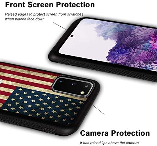 Galaxy S20 FE 5G Durumda, Amerikan Bayrağı Kel Kartal Tasarım Darbeye İnce Anti-Scratch TPU Kauçuk Koruyucu Kılıf Kapak Samsung