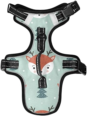 KFBE Noel Ren Geyiği Kedi Koşum Sevimli Hayvan Köpek Yelek Koşum ve Tasma Yansıtıcı Şerit ıle Yürüyüş ıçin Set S (20816744)