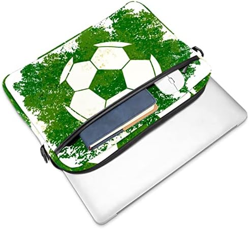 Futbol Futbol Yeşil Spor laptop çantası Kadınlar için Messenger omuzdan askili çanta 14.5 İn Laptop taşıma çantası İş Evrak