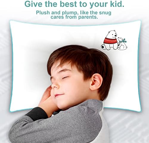 Mehtap aile Çocuk Yastık Uyku için, 16x22 Tombul Gençlik Yastıklar, Finest Yumuşak Memorelle Mikrofiber, güvenli ve 8+ Gençler