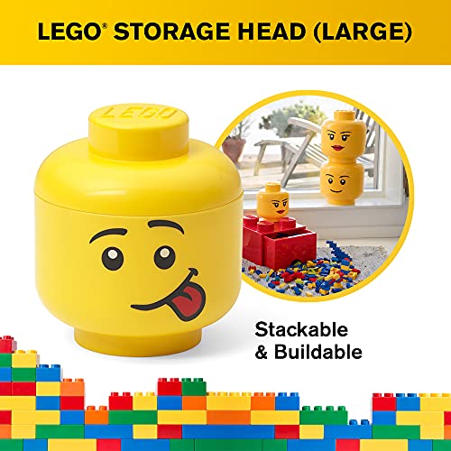 Room Copenhagen, Lego Depolama Kafası-İstiflenebilir Depolama Çözümü, 500'e kadar Yapı Tuğlası Tutar - Büyük, Aptal