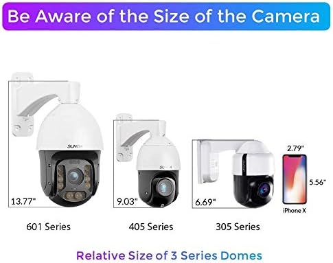 SUNBA Tavan Montaj Paketi, 1080p Otomatik İzleme Starlight 25x Optik Zoom IP PoE + PTZ Kamera, Dahili Mikrofon ve 1000ft'ye