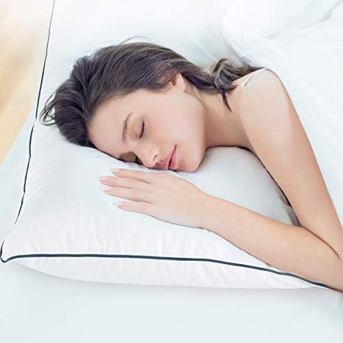 Uyku için Yatak Yastıkları 2 Paket Standart, Süper Yumuşak Peluş Elyaf Dolgulu Alternatif Soğutma Yastıkları, Lüks Peluş Jel