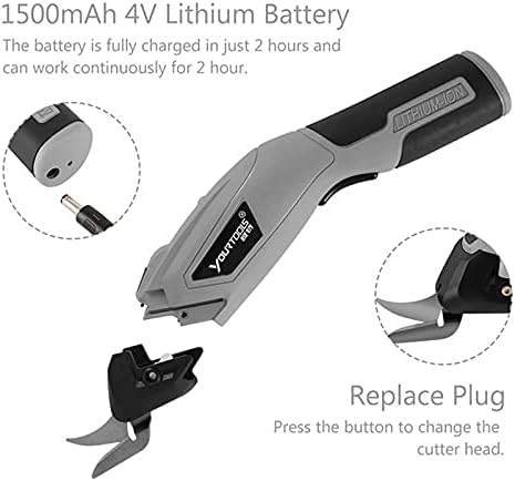 Newmınd Akülü Elektrikli Kumaş Makas USB Şarj Edilebilir Kutu Kesici Kumaş Kesici DIY El Yapımı El Sanatları Dikiş Karton Scrapbooking