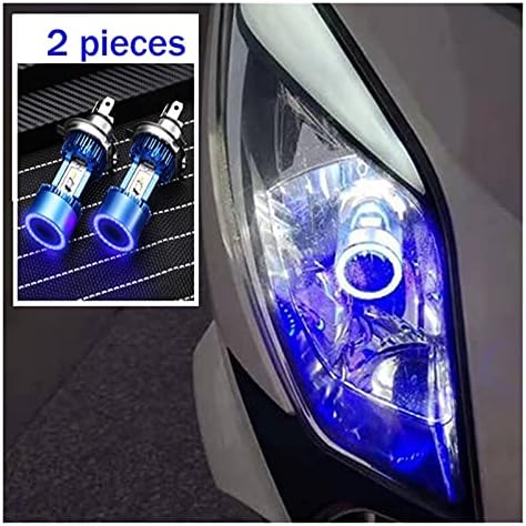 HUACHEN-LS araba led ampul 30 W HS1 P43T H4 araba Far melek göz Mavi 3200lm LED Hi-düşük ışın Tak & Çalıştır motosiklet ışık