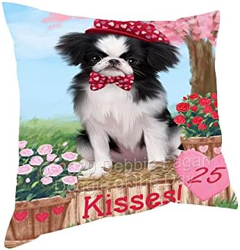 Rosie 25 Cent Kisses Japon Çene Köpek Yastık-Hafif Polyester Yastık Otel ve Ev Yatak Kanepeler, sandalyeler Koleksiyonu Yastıklar