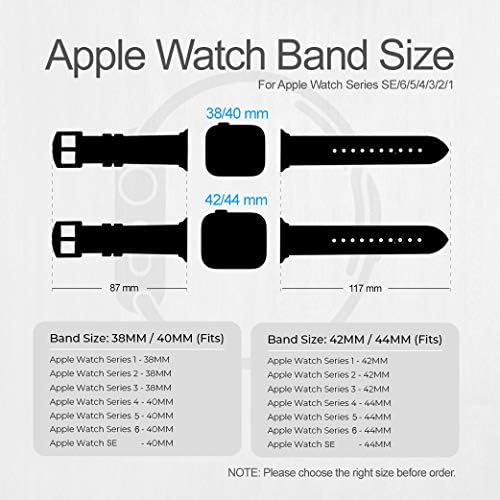 CA0684 Yerli Amerikan Deri ve Silikon akıllı saat Band Kayışı için Apple İzle iWatch Boyutu 42mm / 44mm / 45mm