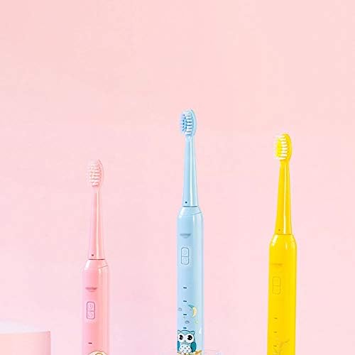 ZZL Diş Fırçası Çocuklar için Diş Fırçası Çocuk Elektrikli Diş Fırçaları 2-Min Zamanlayıcı 3 Yumuşak Kıllar Kafaları Yedek