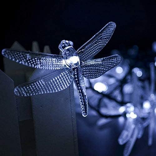 FOVKP yusufçuk şekli ışık açık havada lamba LED bahçe su geçirmez ışık güç çim noel dekorasyon dize ışık (renk: sıcak ışık)