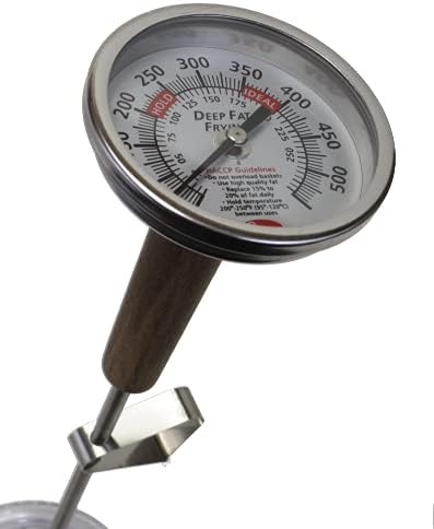 Cooper - Atkins Paslanmaz Çelik Bi-Metaller su ısıtıcısı Derin Kızartma Termometresi, 50 ila 550 derece F Sıcaklık Aralığı