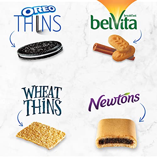OREO İncelir, belVita Bites Tarçınlı Esmer Şekerli Kahvaltı Bisküvileri, Buğday İncelir ve İncir Newton Çeşit Paketi, 53 Atıştırmalık