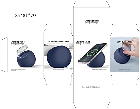Ahpagoo MagSafe Şarj için Standı-Silikon MagSafe Şarj Tutucu için Masa, Cep Telefonu Standı Tutucu Telefon Dock Cradle iPhone