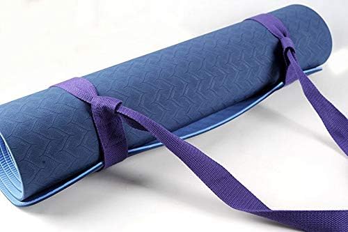 AKOAK 1 Paket Pamuk Yoga Mat Geri Kayış, Egzersiz Fitness Yoga Mat Bağlama Çok Fonksiyonlu Kayış