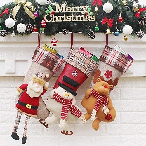 YONGLİ Noel Ev Dekor Noel Çorap Hediye Çanta Dekore Noel Süslemeleri Merry Christmas Süslemeleri Noel Malzemeleri DIY (Renk: