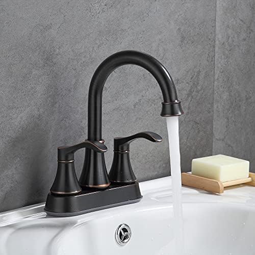 Fransıton 2 Kolu banyo lavabo musluğu Pop Up Drenaj ve 60 cm Musluk Besleme Hatları, 360 Derece Yüksek Ark Döner Borulu lavabo