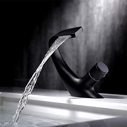 GLYYR Şelale Banyo Musluk Pirinç Tek Kolu Tek Delik Banyo Lavabo Musluk Güverte Üstü Banyo Lavabo Mikser Dokunun ile Sıcak