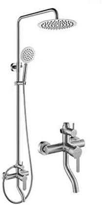 Banyo duş başlığı high-end fırçalanmış duş duş seti 304 paslanmaz çelik duş başlığı sıcak ve soğuk asansör kubbe sprey