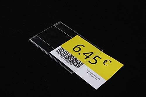 Klipler Akrilik T1. 2mm Plastik Şeffaf Adı Kart Tutucu Burcu Fiyat Etiketi Etiket Çerçeve Duvar Montaj Etiketi Ekran Promosyon