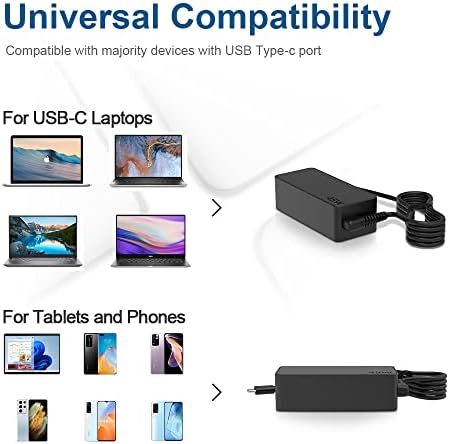 45 W UL Listelenen USB-C Şarj Fit için HP Chromebook 11A G8 EE / 11 G8 EE / 11 G6 EE / 11A G6 EE / 11 G7 EE / x360 11 G1 G2