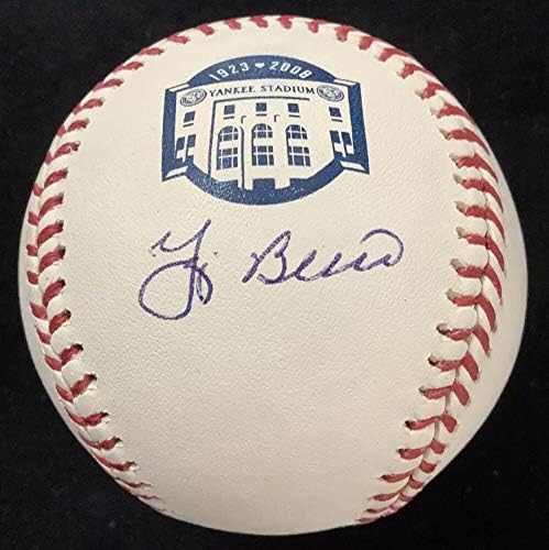 Yogi Berra İmzalı Beyzbol İmzası Bud Selig Yankee Stadyumu Logo Topu Steiner İmzalı Beyzbol Topları