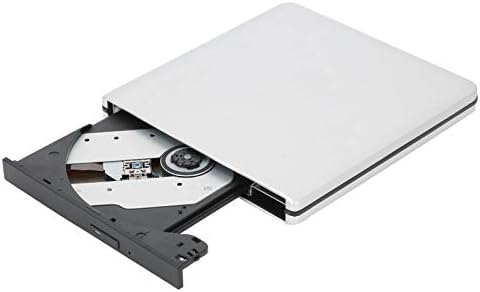 Süper İnce Sürücü USB3. 0 Arabirimi Taşınabilir Harici DVD-RW CD VCD Optik Disk Yeniden Yazıcısı, Beyaz