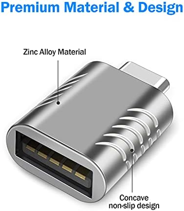 MacBook için USB Adaptörüne 3.0 USB C, 2 Paket USB C Dişi USB Erkek Adaptör Yüksek Hızlı Veri Aktarımı OTG Adaptör MacBook