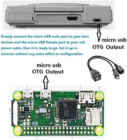 OTG Kablo ve Güç Kablosu, mikro USB Adaptörü-Yangın Sopa 4 K için, Yangın TV, Nintendo Anahtarı, Streaming Sticks, Medya Cihazları,