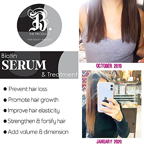 Biotin Vitamin Saç Büyüme Şartlandırma Tedavisi-(Yüksek Potens) Biotin Termal Koruyucu, Kuru ve Hasarlı Saçlar için Anti Saç