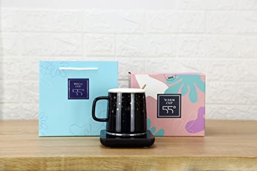 Misby kahve ısıtıcı ile fincan seti, kupa ısıtıcı için masa ofis kullanımı, otomatik kapanma sıcaklık kontrolü kahve fincan