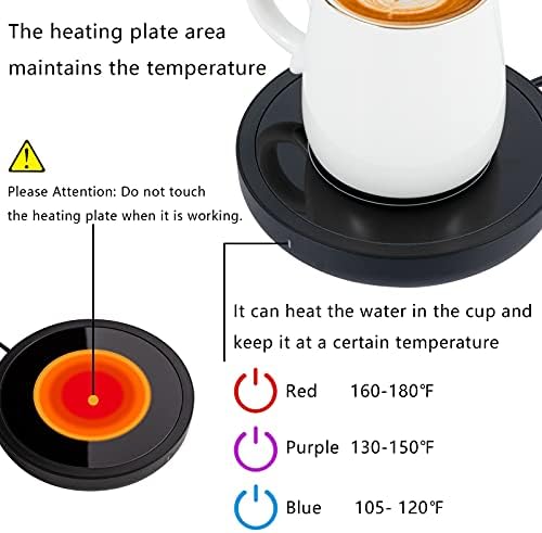 3 Dişliler mikrokristalin Paneli kahve fincanı ısıtıcı-yuvarlak kahve kupa ısıtıcı elektrikli içecek ısıtıcı ile ayarlanabilir