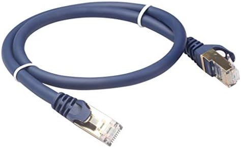 0.5 m CAT8 Bilgisayar Anahtarı Yönlendirici Ultra-İnce Düz Ethernet Ağ LAN Kablosu, yama Kurşun RJ45 kullanımı kolay