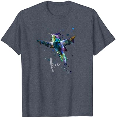 Hummingbird Ücretsiz Kuş Hummingbird Kuş Gözlemciliği hediyeler T-Shirt