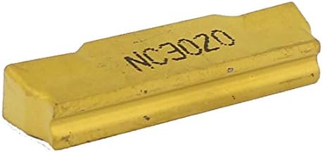 X-DREE NC3020 CNC Kanal Açma Karbür İnsert Sarı Paslanmaz Çelik için (NC3020 CNC Kanal Açma Karbür İnsert Sarı para acero inoxidable