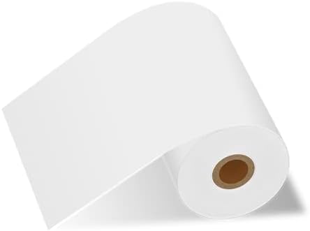 KCMYTONER 80 Rolls için Uyumlu Brother Cep RDM01U5 102mm (4) x 29.3 m Sürekli Uzunluk Kağıt Termal Makbuz kağıt ruloları Kullanımı