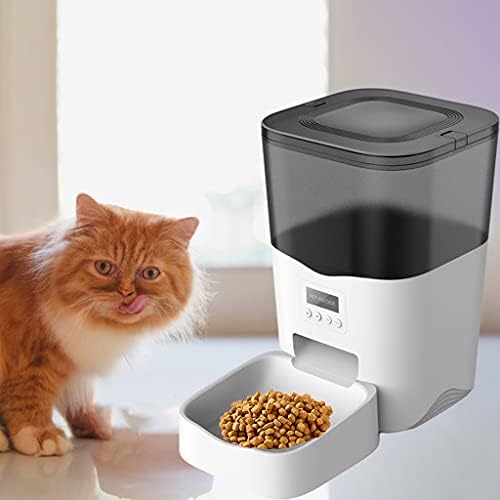 Fenteer Otomatik Kedi Besleyici, APP Kontrollü Wi-Fi Özellikli Akıllı Evcil Hayvan Gıda Dağıtıcısı, Kediler ve Köpekler için