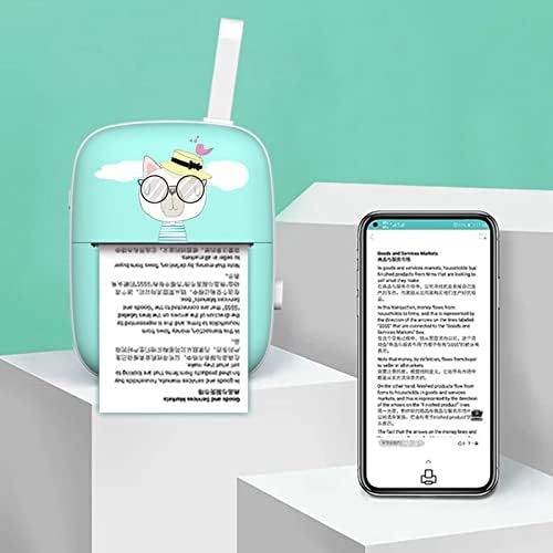Banjıng Mini Termal Yazıcı Taşınabilir Kablosuz Etiket Memo Makbuz Kağıt Yazıcı Bluetooth-Kompakt Ev Ofis Kaynağı