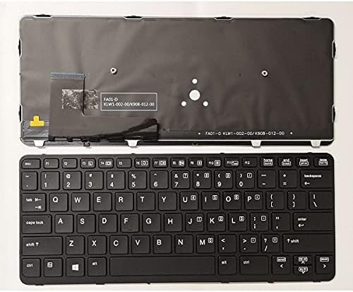 LXDDP Laptop Yedek ABD Düzeni Arkadan Aydınlatmalı Klavye için HP EliteBook 720 G1 720 G2 725 G2 820 G1 820 G2 Siyah Çerçeve