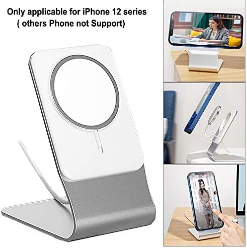 MagSafe Şarj Cihazı için Alüminyum Stand, iPhone için Tasarlanmış Kaymaz Cep Telefonu Tutacağı 13 / 12 / 12 Pro / 12 Pro Max
