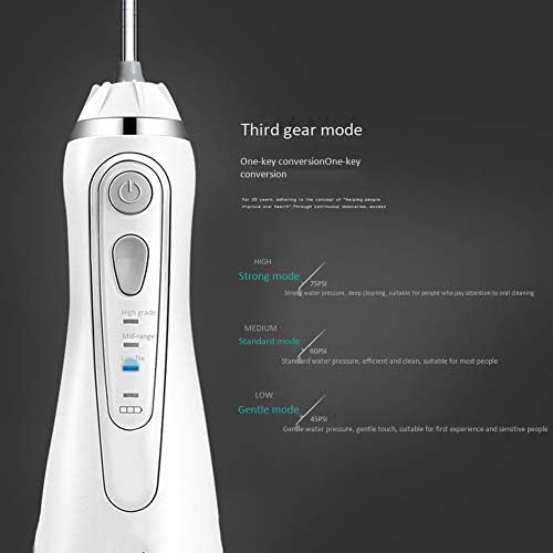 BEDDYB diş duşu 3 Modları, Akülü Taşınabilir Oral Irrigator 180 ML Ayrılabilir Su Tankı-IPX7 Su Geçirmez, şarj Edilebilir diş