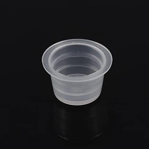 Kuuleyn Dövme Mürekkep Kapağı Fincan Pot, 100 adet / takım Dövme Mürekkep Kapağı Fincan Pot Orta Büyük Plastik Microblading